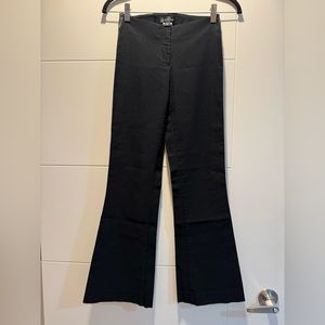 Bebe dress pants with sheer sides, black, size 2 petite